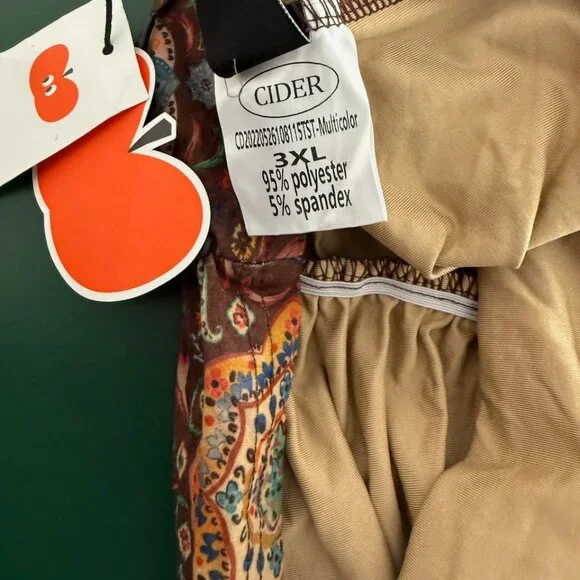 Cider halter top in burgundy pattern size 3XL NWT - Picture 5 of 6